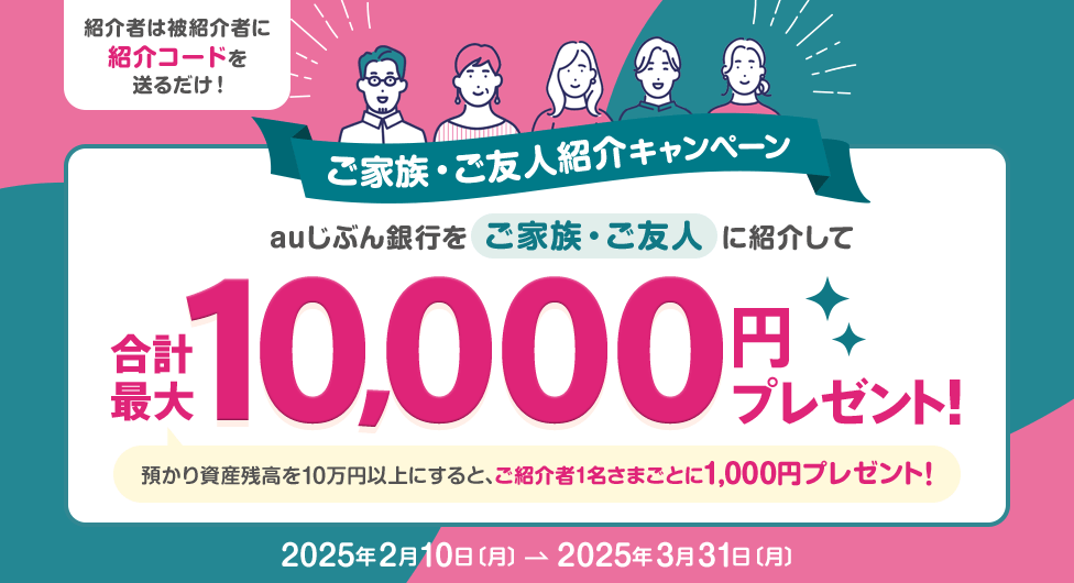 auじぶん銀行招待キャンペーン