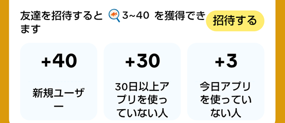 ポイ獲得表