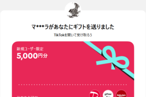 Tiktok招待キャンペーン