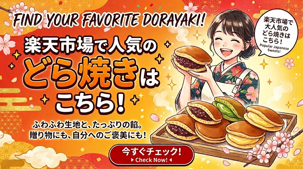 楽天市場で人気のどら焼き