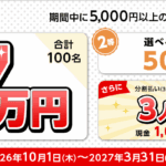 三菱UFJカード決済キャンペーン